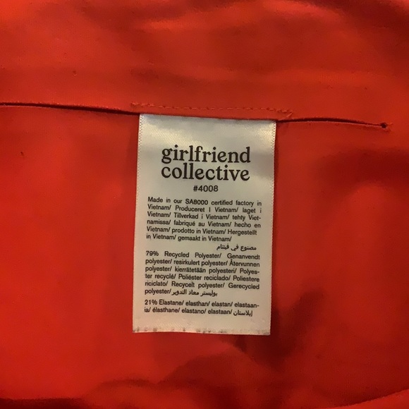 Red Girlfriend Collective 3/4 length leggings - Picture 3 of 3
